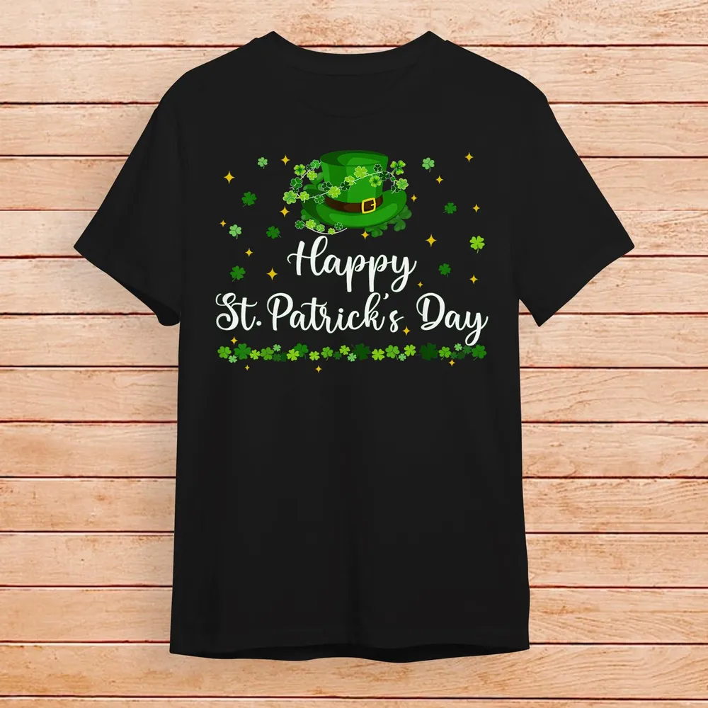 Shamrock Leprechaun Happy St Patricks Day Men Women Toddler Shirt